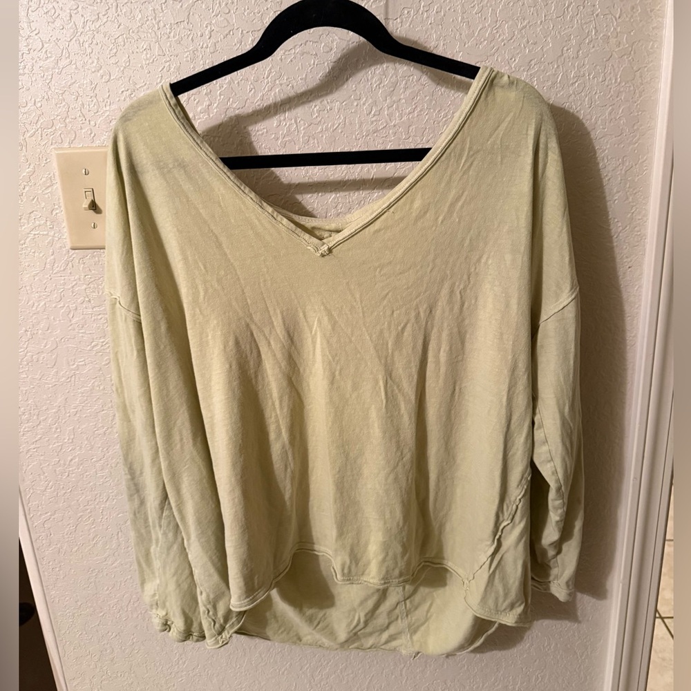 Free People Yellow Top